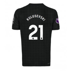 Lacne Muži Futbalové dres Tottenham Hotspur Dejan Kulusevski #21 2025-26 Krátky Rukáv - Preč